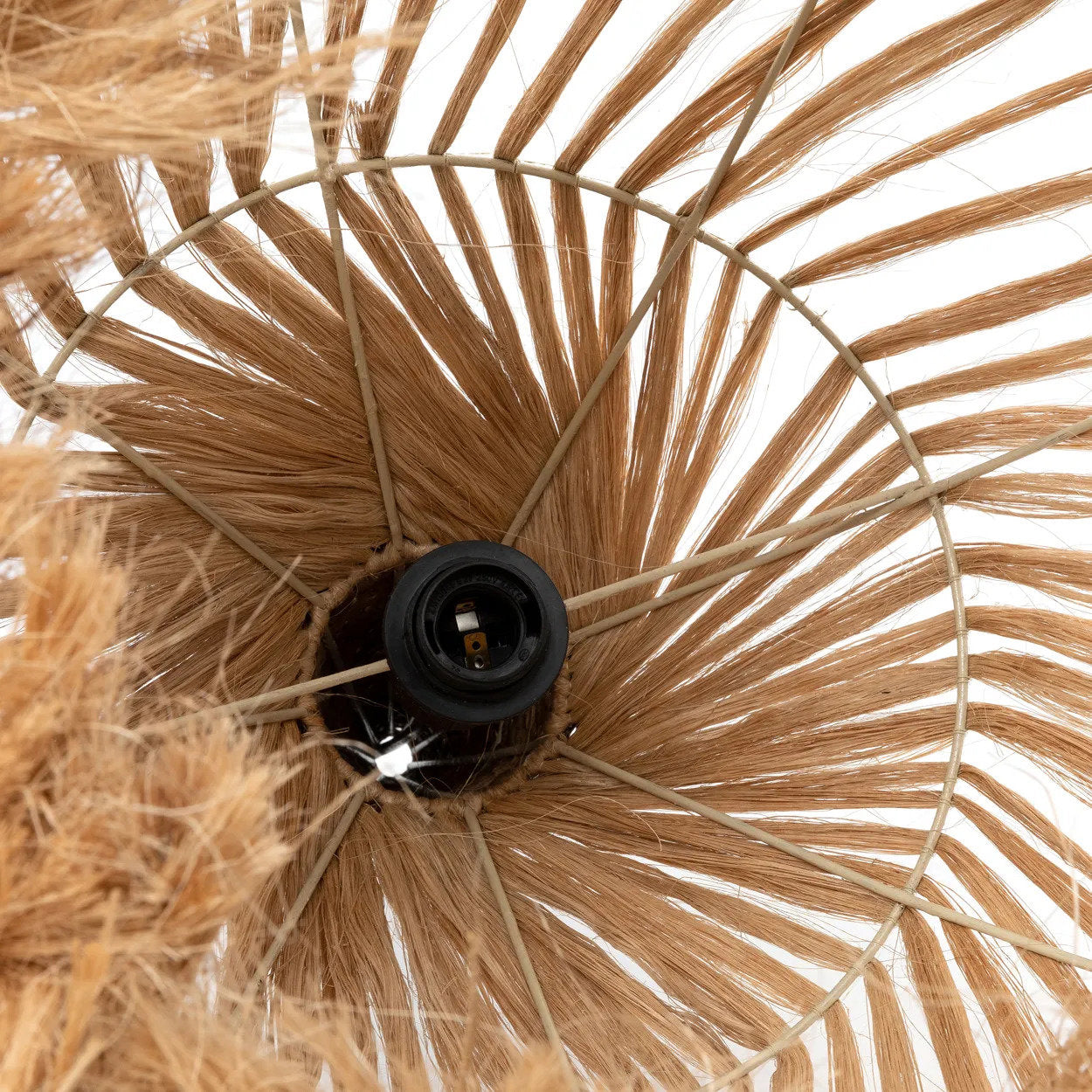 Hippy Tipi Lampe Vedhæng - Naturlig - L