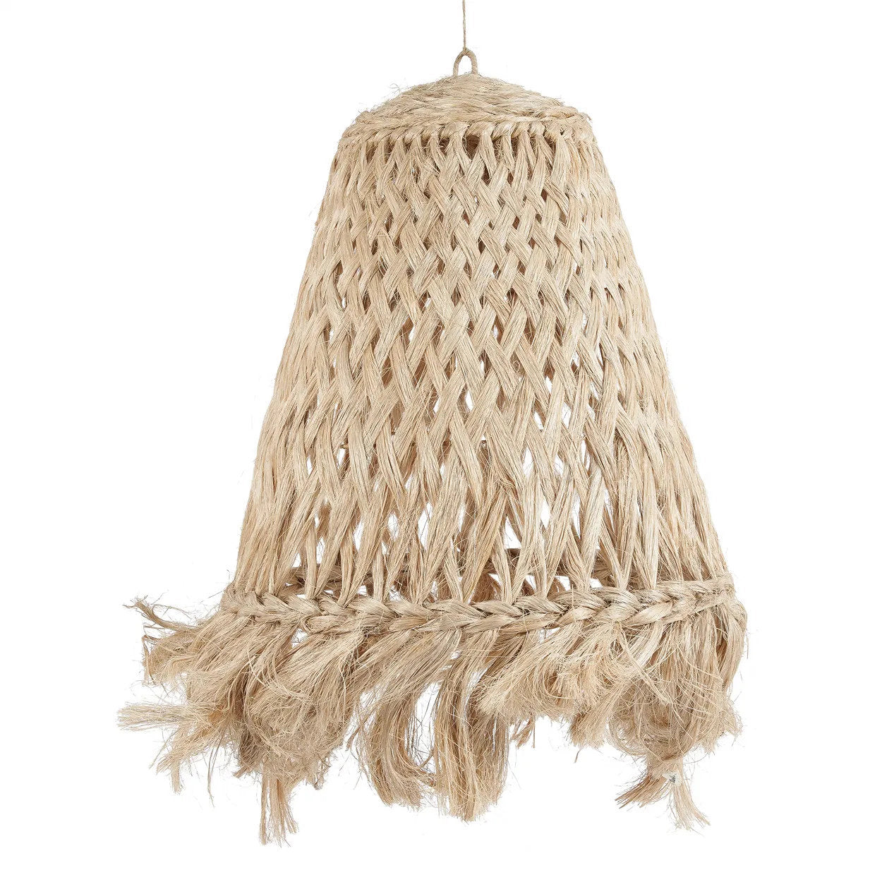 Abaca Jelly Fish Lampe Vedhæng - Naturlig - L