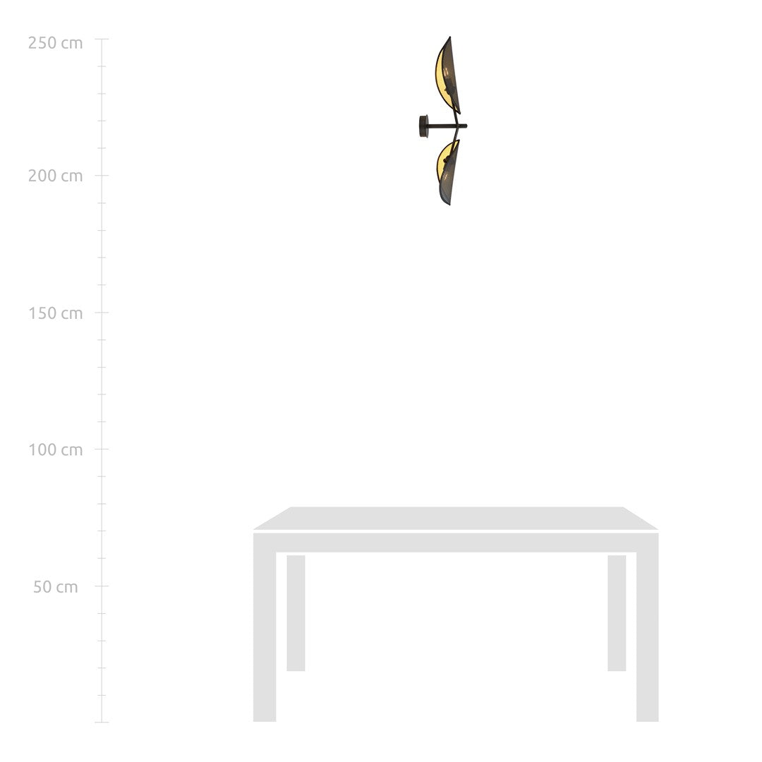 Loftlampe VENE K2 - Sort / Guld - Nordic Unique