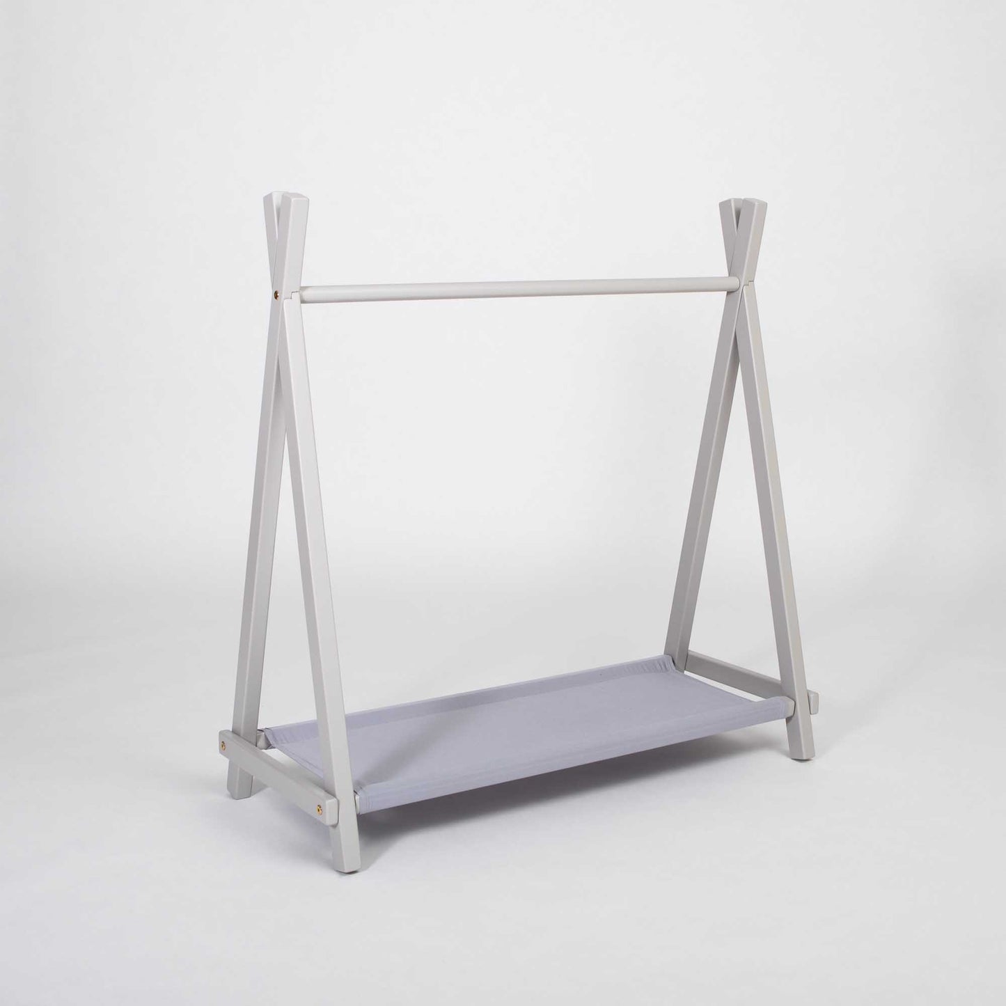 Børne Tøjstativ med Opbevaring – Grå/Grå - Nordic Unique