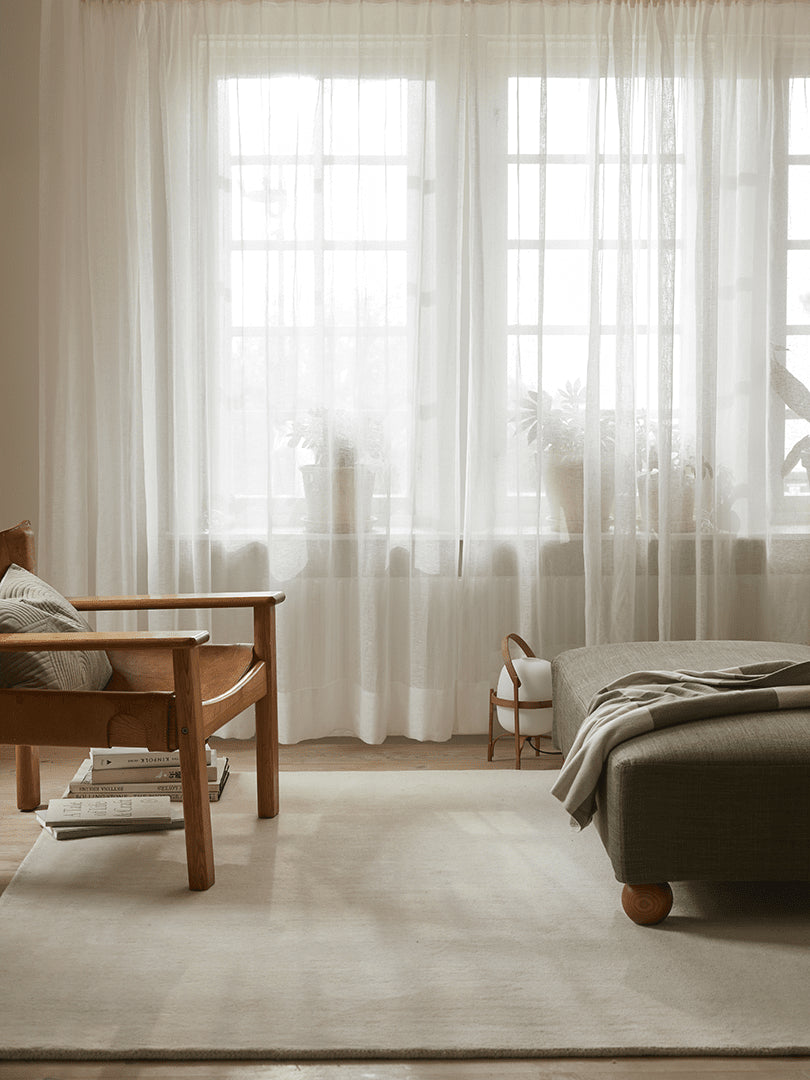 Tæppe Solid 170x230cm - Offwhite - Nordic Unique