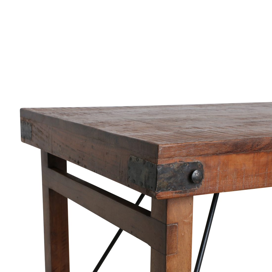 Sammenklappeligt barbord, brunt - 170x60x107 cm
