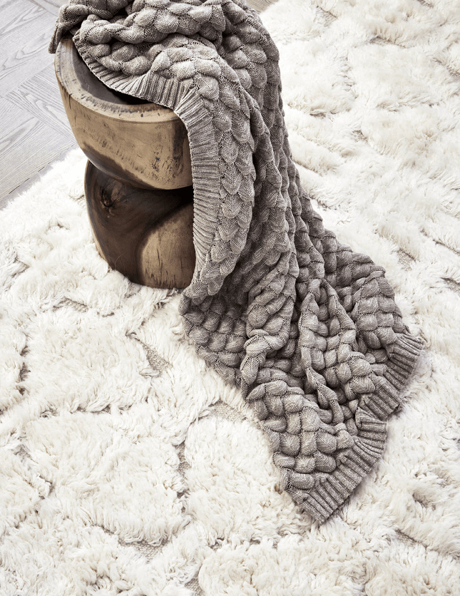 Tæppe Ædelsten 130x170cm - Beige/Melange - Nordic Unique