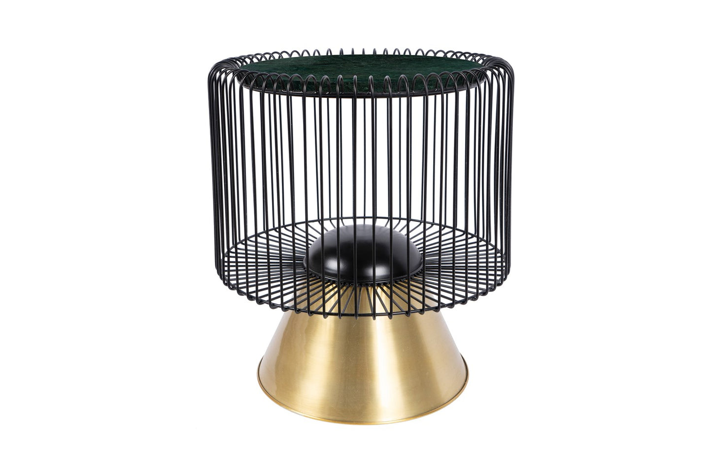 Sidebord Malibu 100 - Grøn / Sort / Guld - Nordic Unique