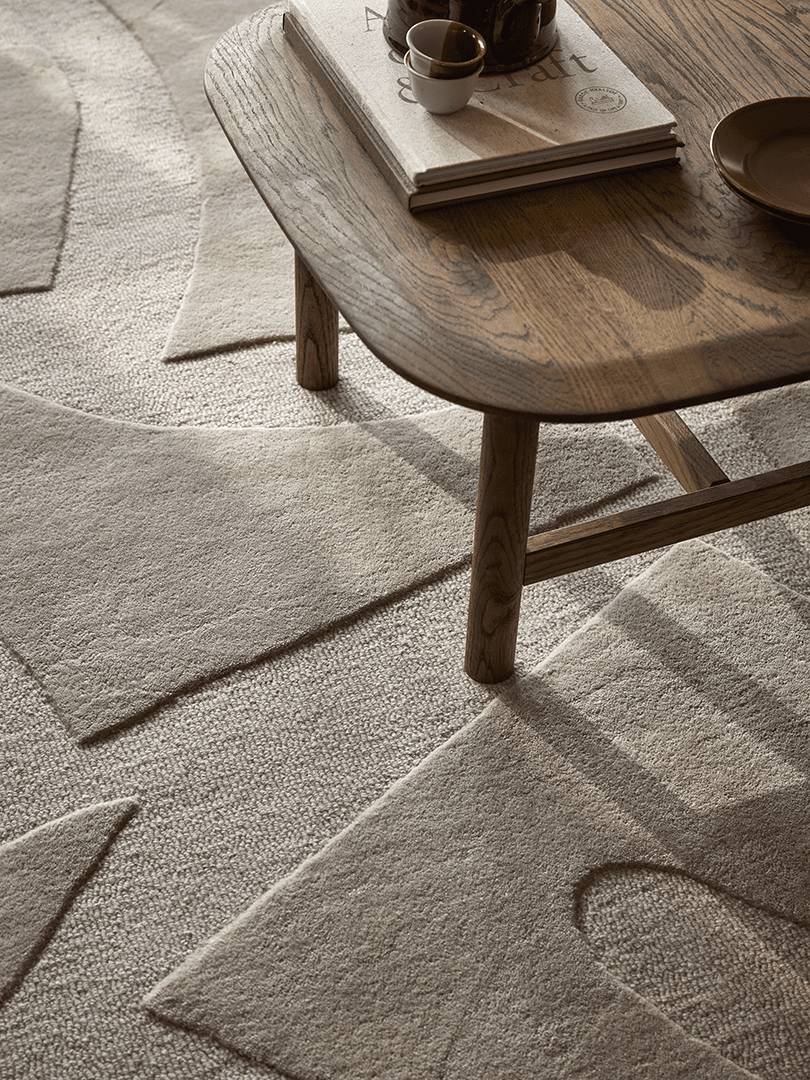 Levende Tæppe 170x230cm - Beige