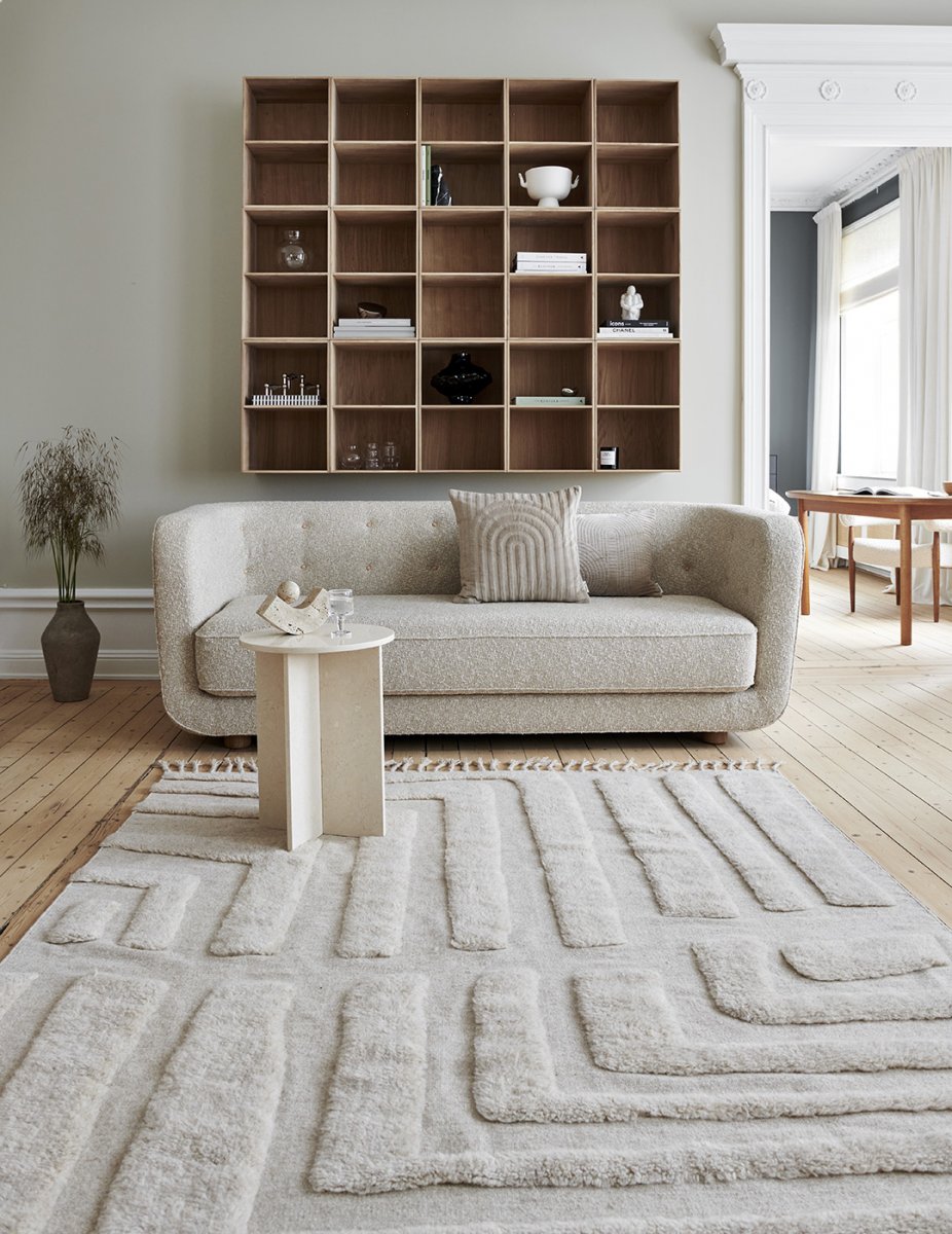 Felt Tæppe 250x350cm - Naturlig Beige