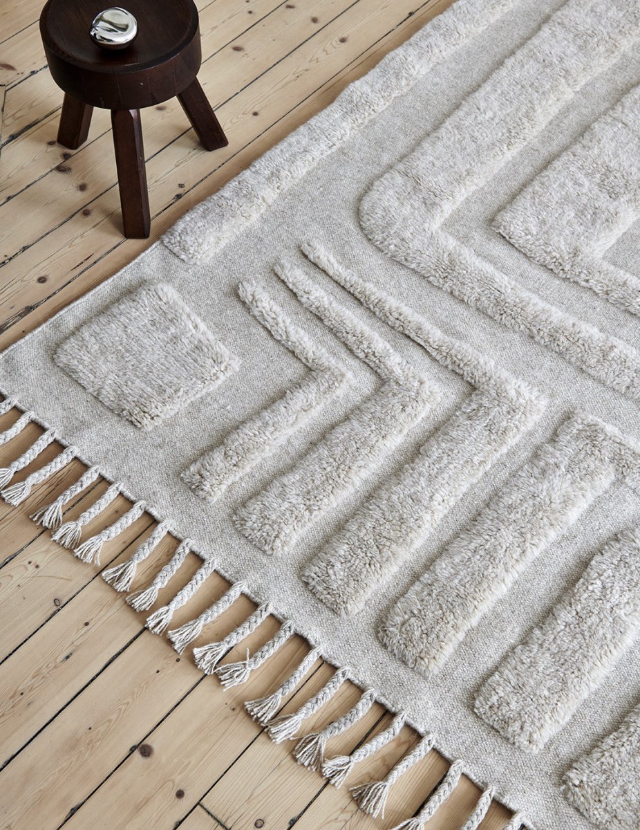 Felt Tæppe 250x350cm - Naturlig Beige