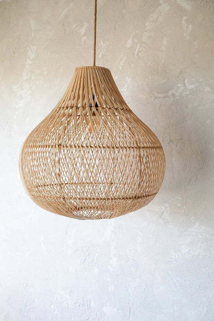 Flaskehals Lampe Vedhæng - Naturlig - M
