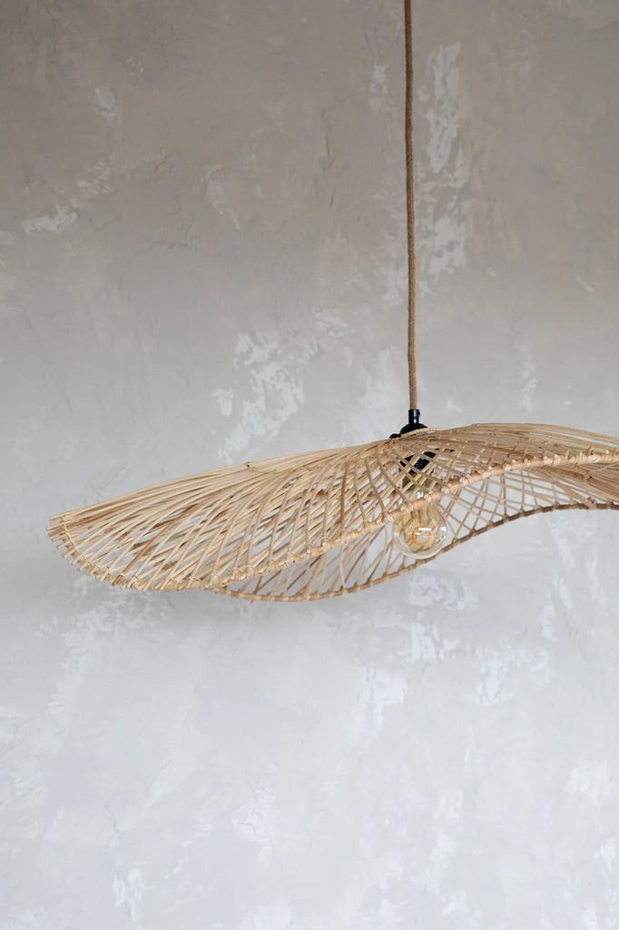 Hatten Lampe Vedhæng - Naturlig - L