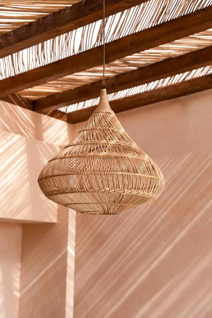 Halskæden Lampe Vedhæng - Naturlig - XL