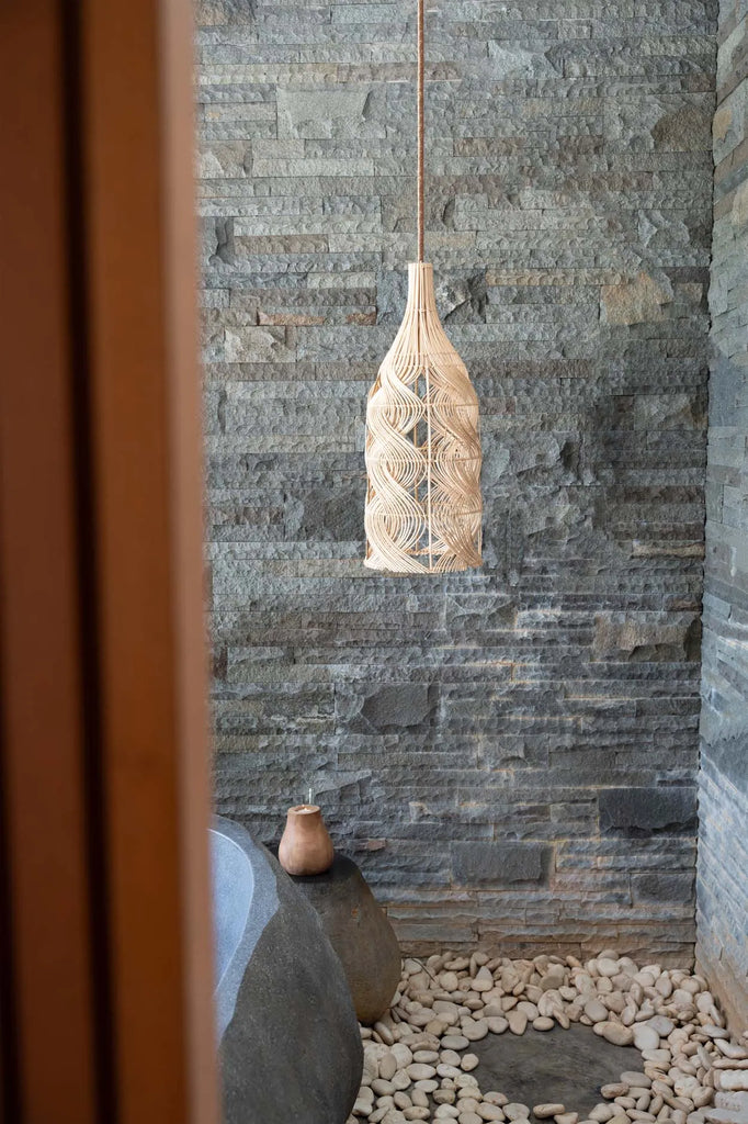 Garaffa Lampe Vedhæng - Naturlig - L