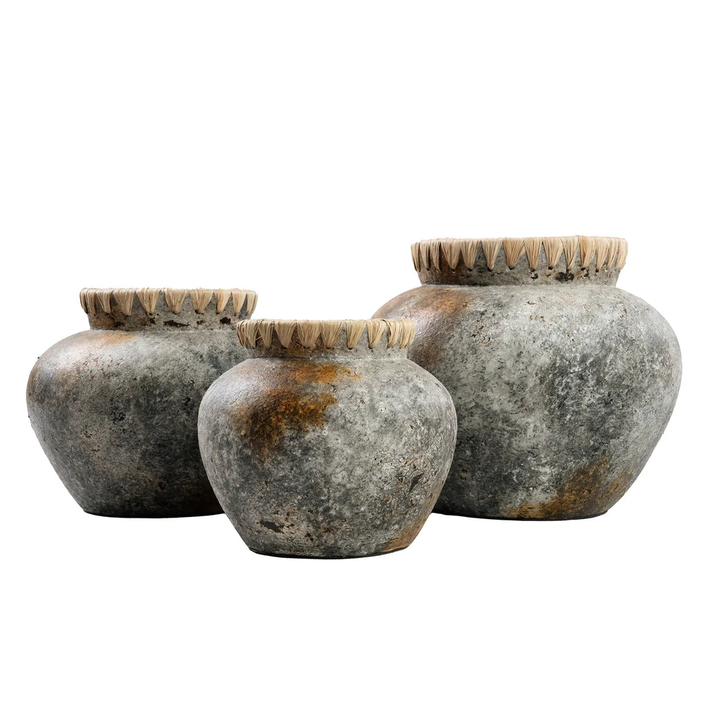 Madrid vase - antikgrå - S