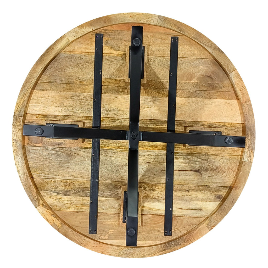 Spisebord rundt Ø120cm i massivt mangotræ - Nordic Unique