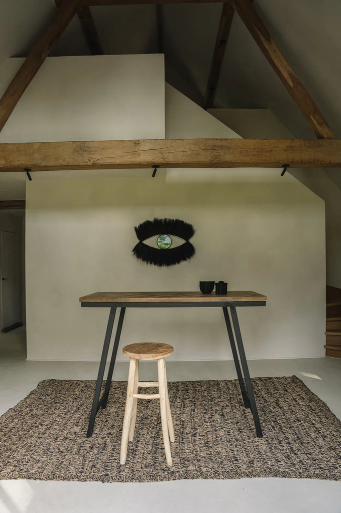 Søgræs Tæppe - Naturlig Sort - 180x240cm