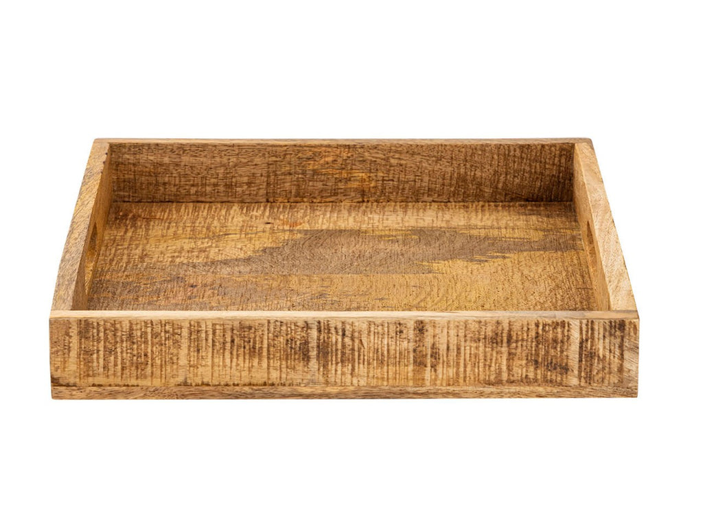 Træbakke Serveringsbakke 40x40cm Mangotræ