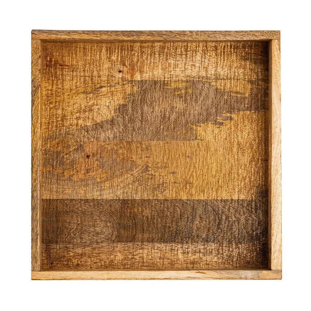 Træbakke Serveringsbakke 40x40cm Mangotræ