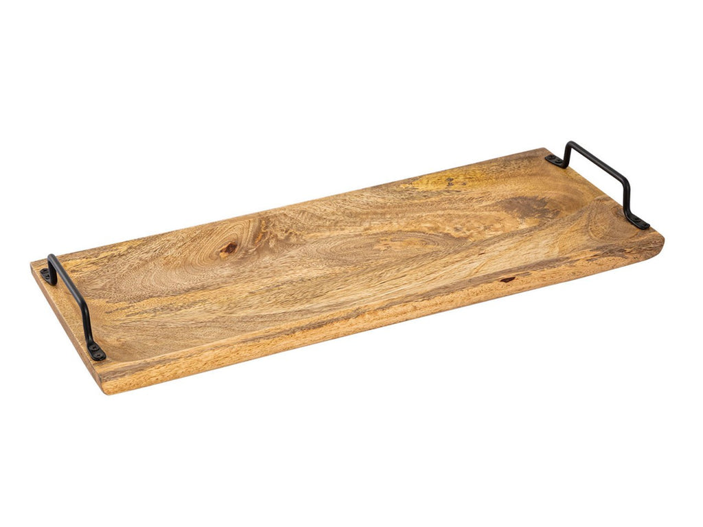 Træbakke 50x20cm - Serveringsbakke af massiv mangotræ