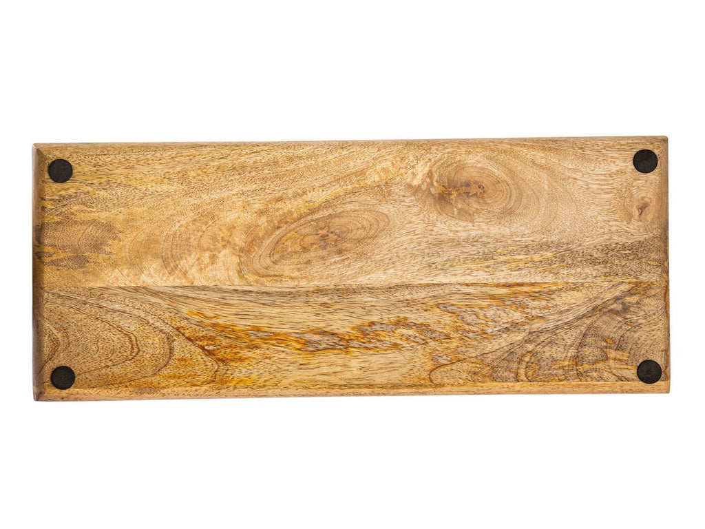 Træbakke 50x20cm - Serveringsbakke af massiv mangotræ