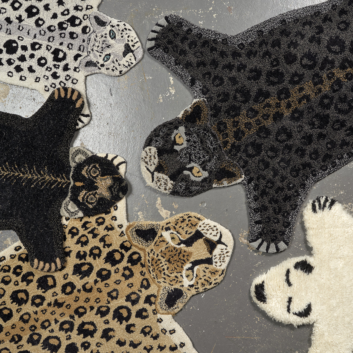Leopard Hvid Tæppe