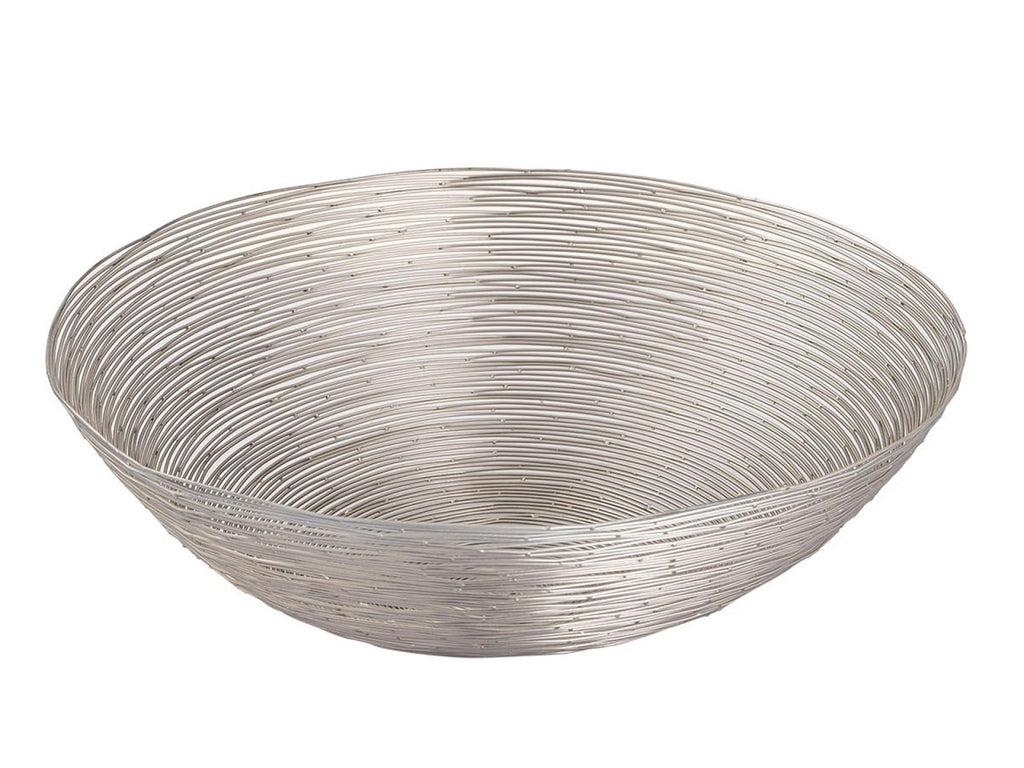 Frugtkurv ø 40 cm H 11 cm sølv