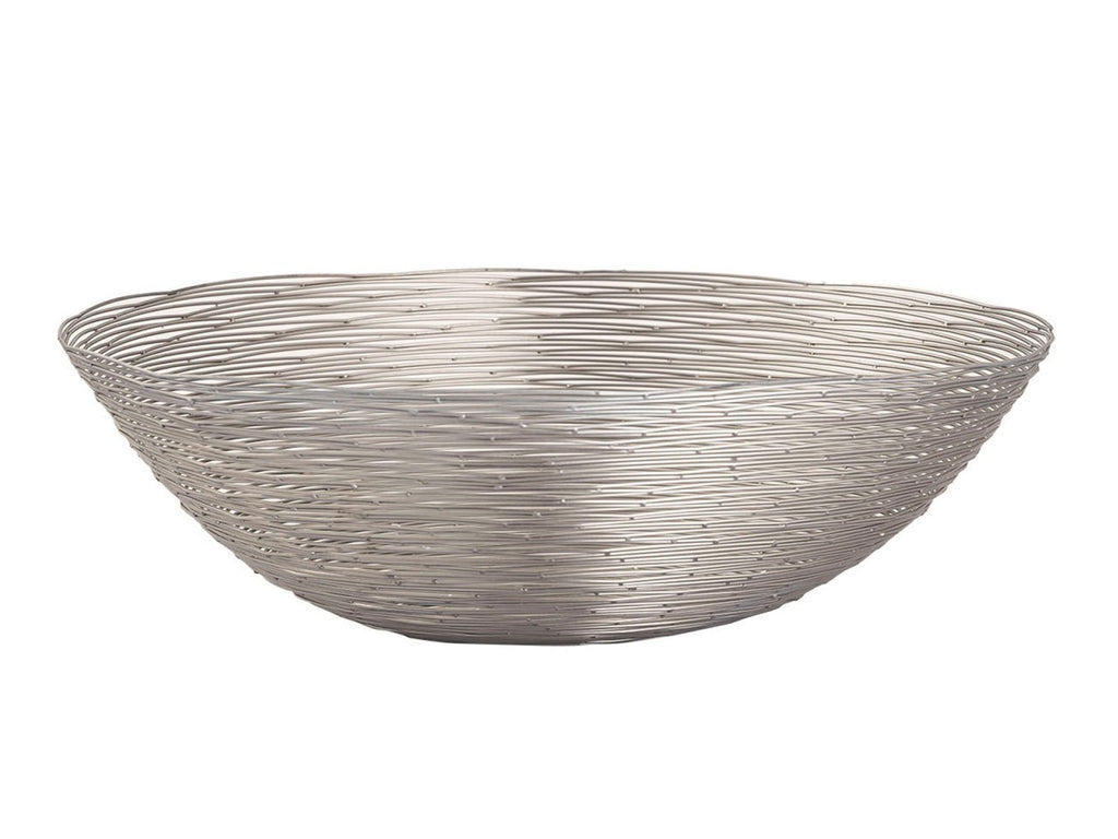 Frugtkurv ø 40 cm H 11 cm sølv