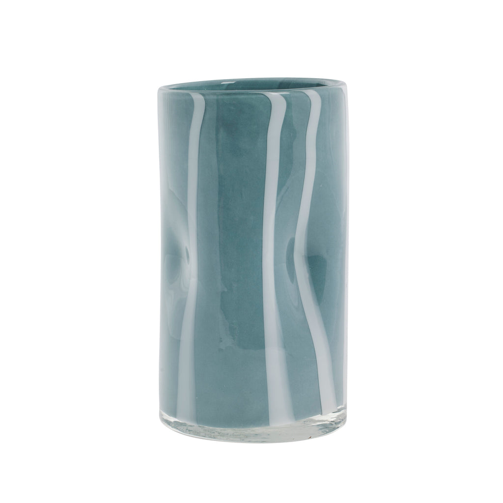 Marelle vase 10x10 cm. lyseblå