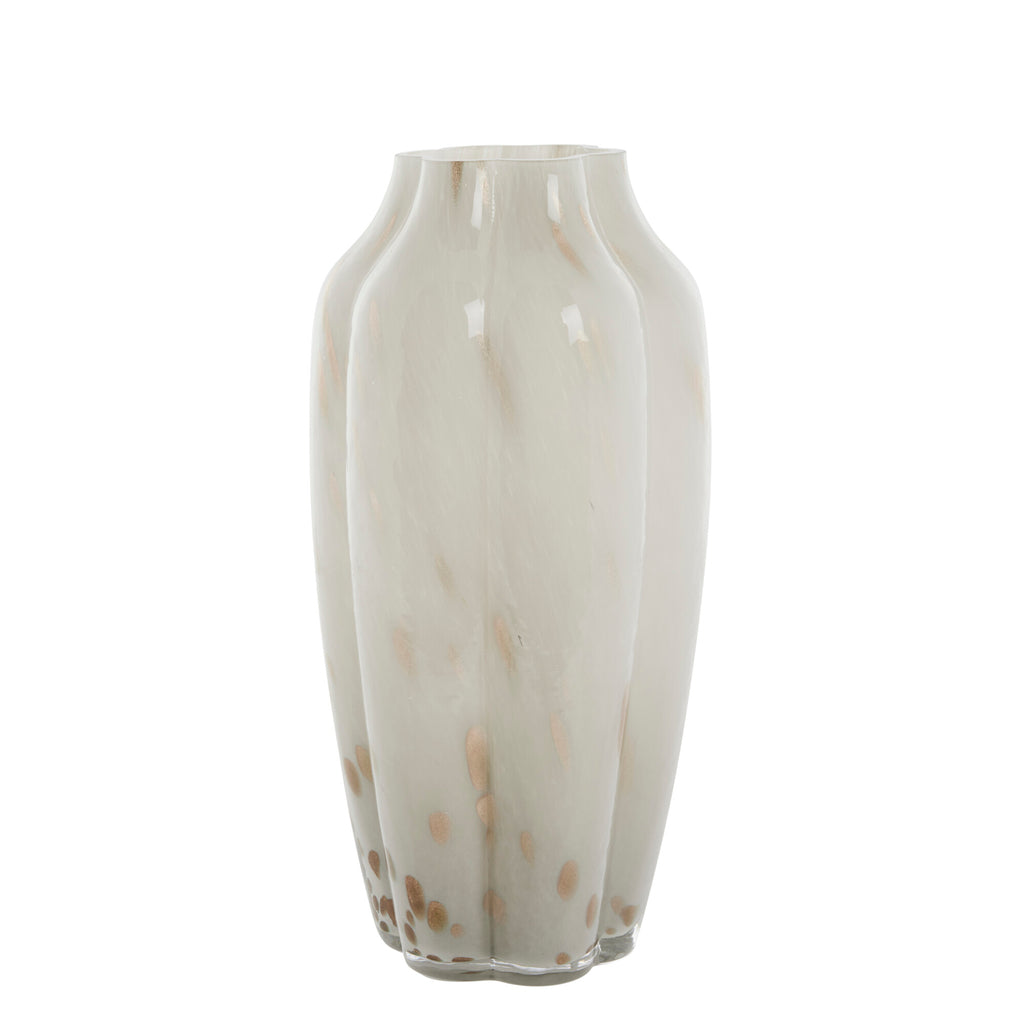Mara vase 15x15 cm. sølvgrå