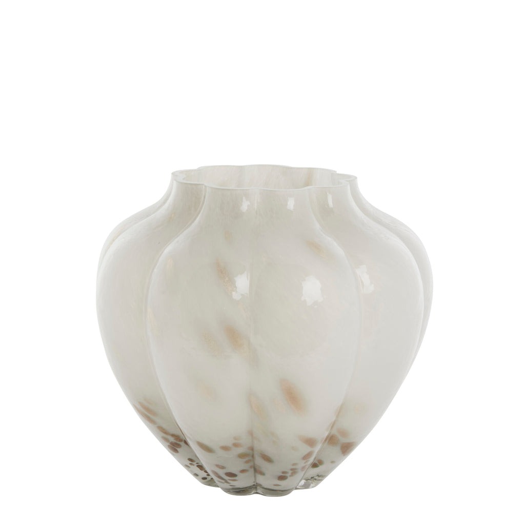 Mara vase 24,5x24,5 cm. sølvgrå