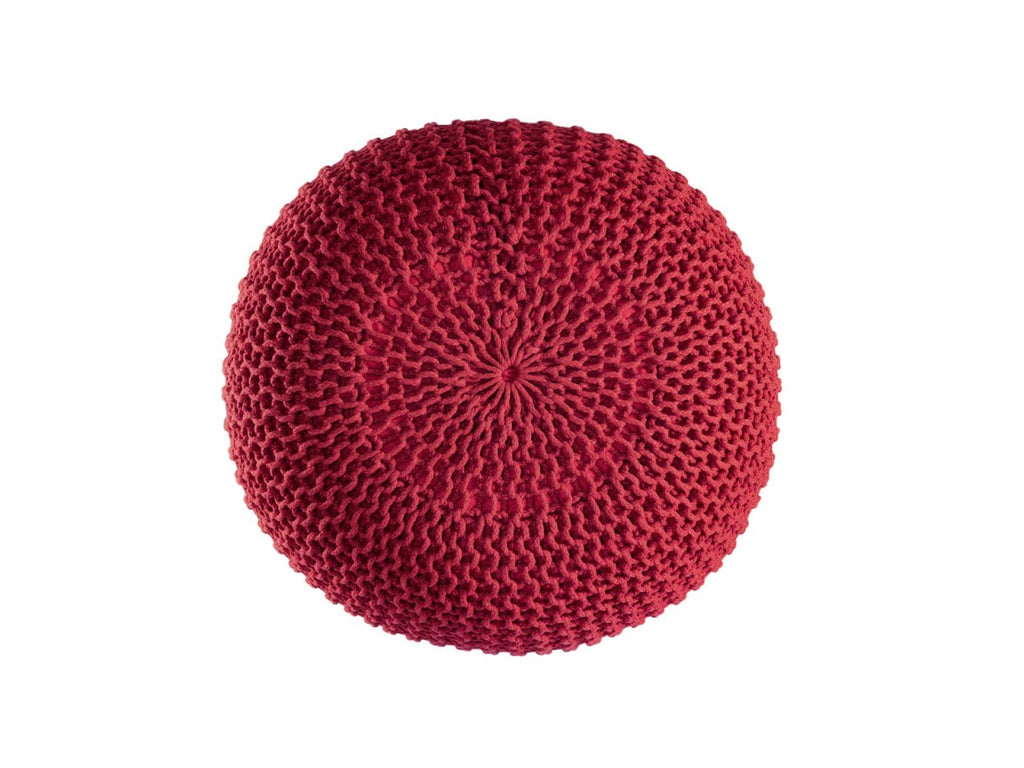 Puf/strikpuf premium Ø45cm 100% vandtæt tango rød - Nordic Unique