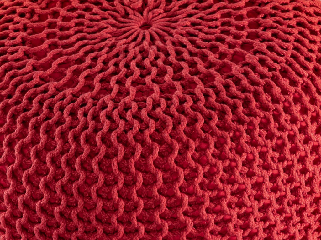 Puf/strikpuf premium Ø45cm 100% vandtæt tango rød - Nordic Unique