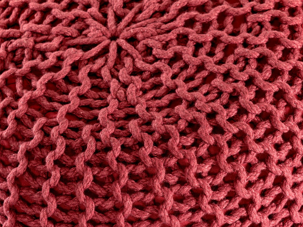 Puf/strikpuf premium Ø45cm 100% vandtæt robin rød - Nordic Unique