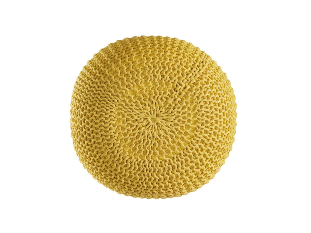 Puf/strikpuf premium Ø45cm 100% vandtæt gul