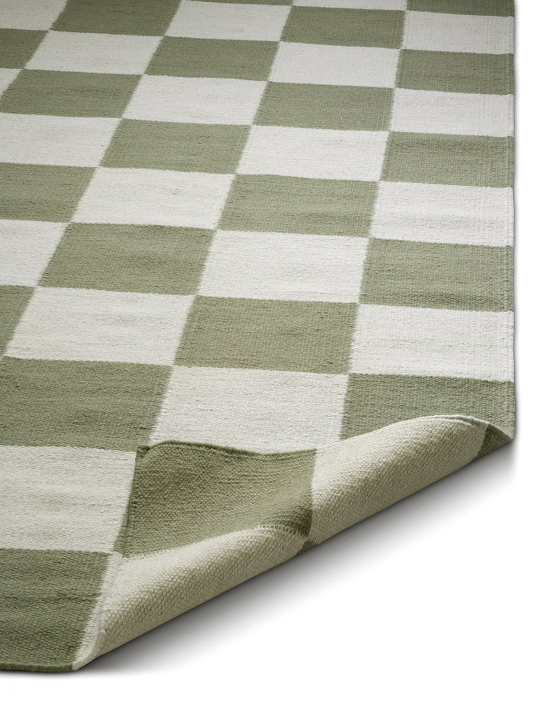 Kvadrater 250x350 Hvid/Grøn