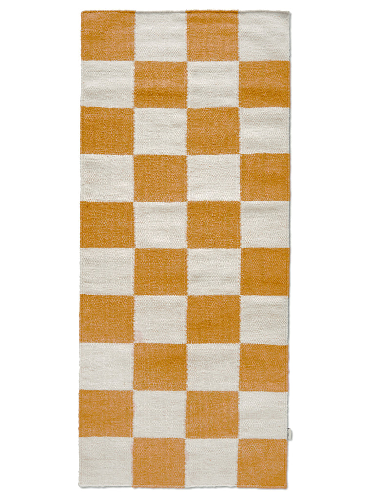 Løber Square 80x200 Gul/Hvid