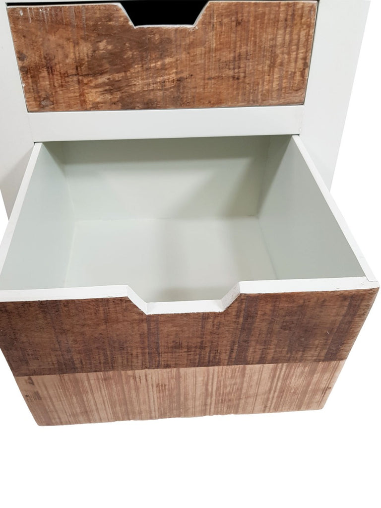 Skuffekommode B40xH92 cm i mangotræ - Nordic Unique