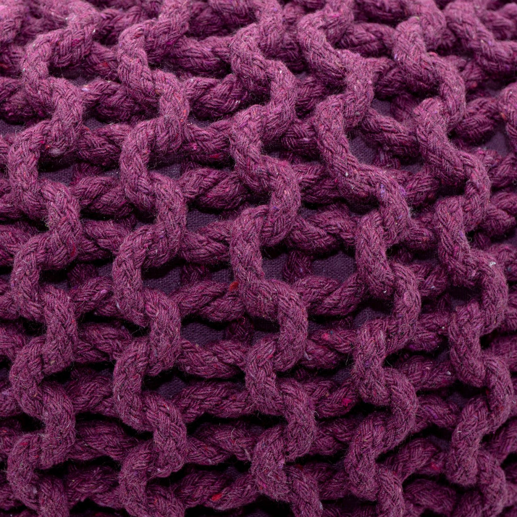 Puf/strikpuf grovstrik Ø55x37cm sæt med 2 stk. - Nordic Unique