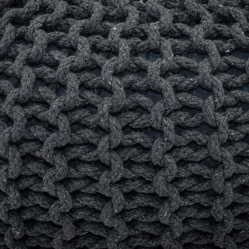 Puf/strikpuf grovstrik Ø55x37cm sæt med 2 stk. - Nordic Unique