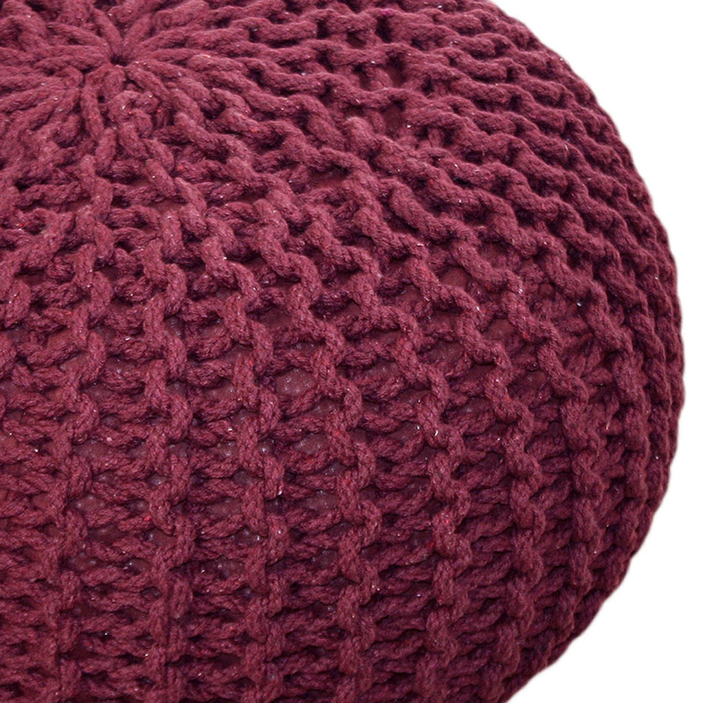 Puf/strikpuf grovstrik Ø55x37cm sæt med 2 stk. - Nordic Unique