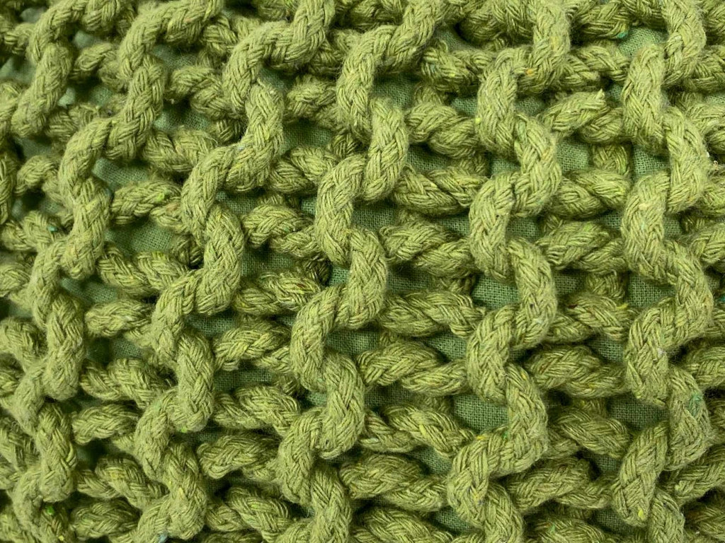 Puf/strikpuf grovstrik Ø55x37cm sæt med 2 stk. - Nordic Unique