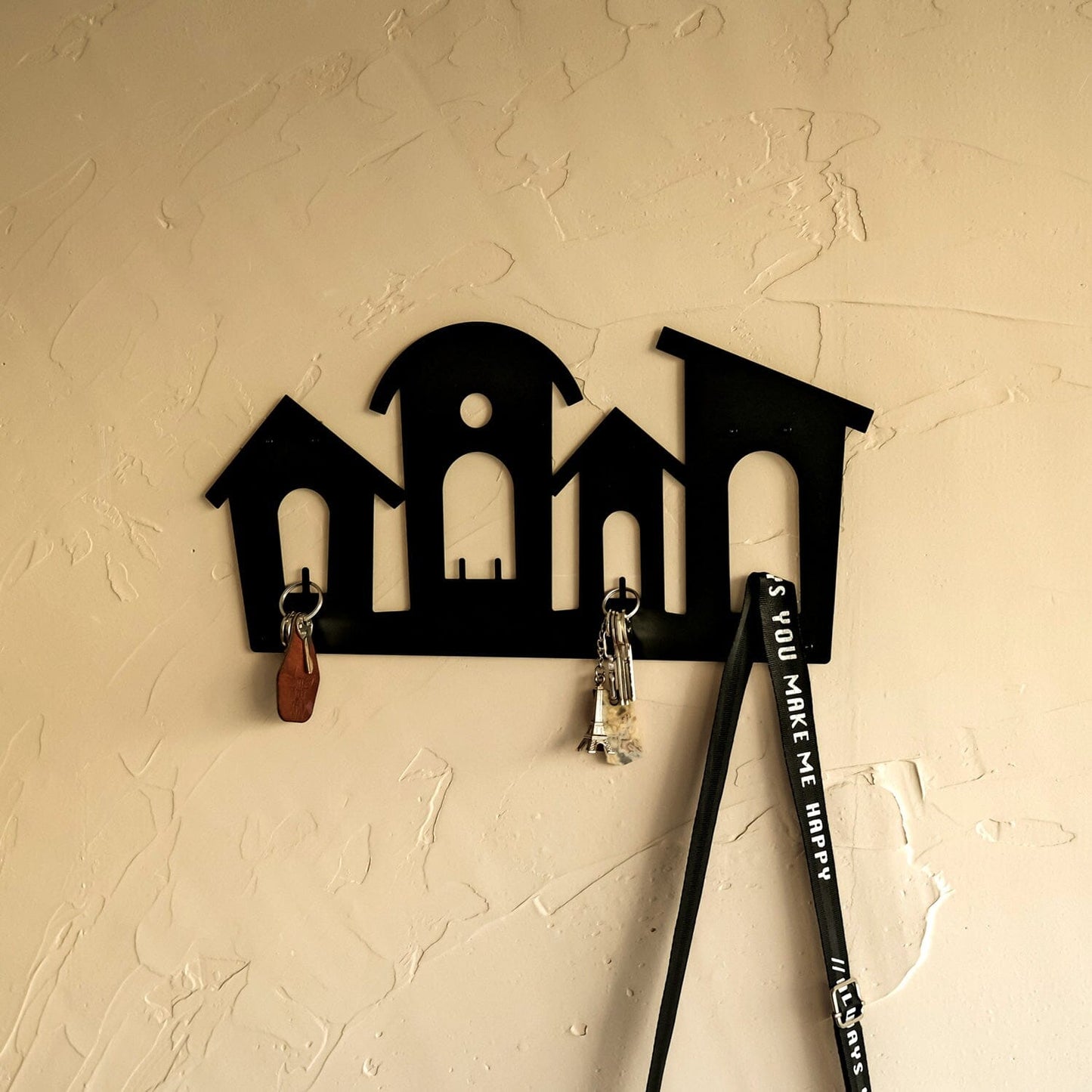 Hundehuset Nøgleholder, Metal Vægdekoration, Nordic Unique