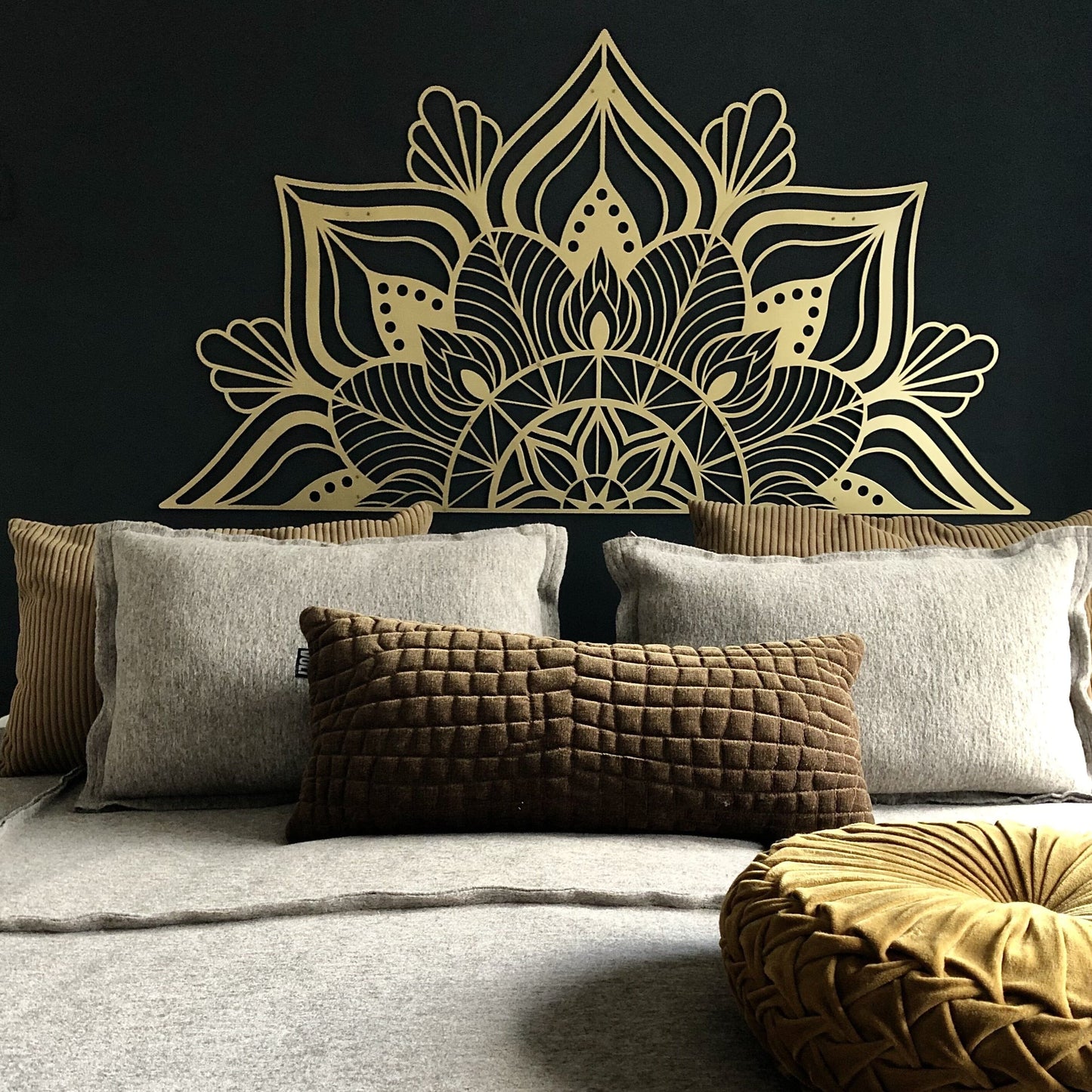 Blomsten Guld, Metal Vægdekoration, Nordic Unique
