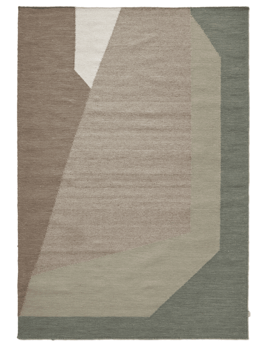 Niveauer Tæppe 170x230cm - Grøn