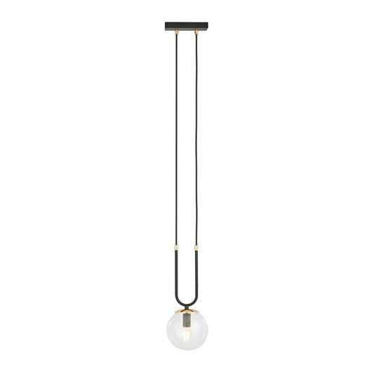 Loftlampe GLAM 1 Gennemsigtig - Sort / Guld - Nordic Unique