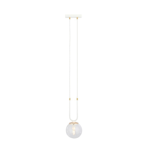 Loftlampe GLAM 1 Gennemsigtig - Hvid / Guld - Nordic Unique