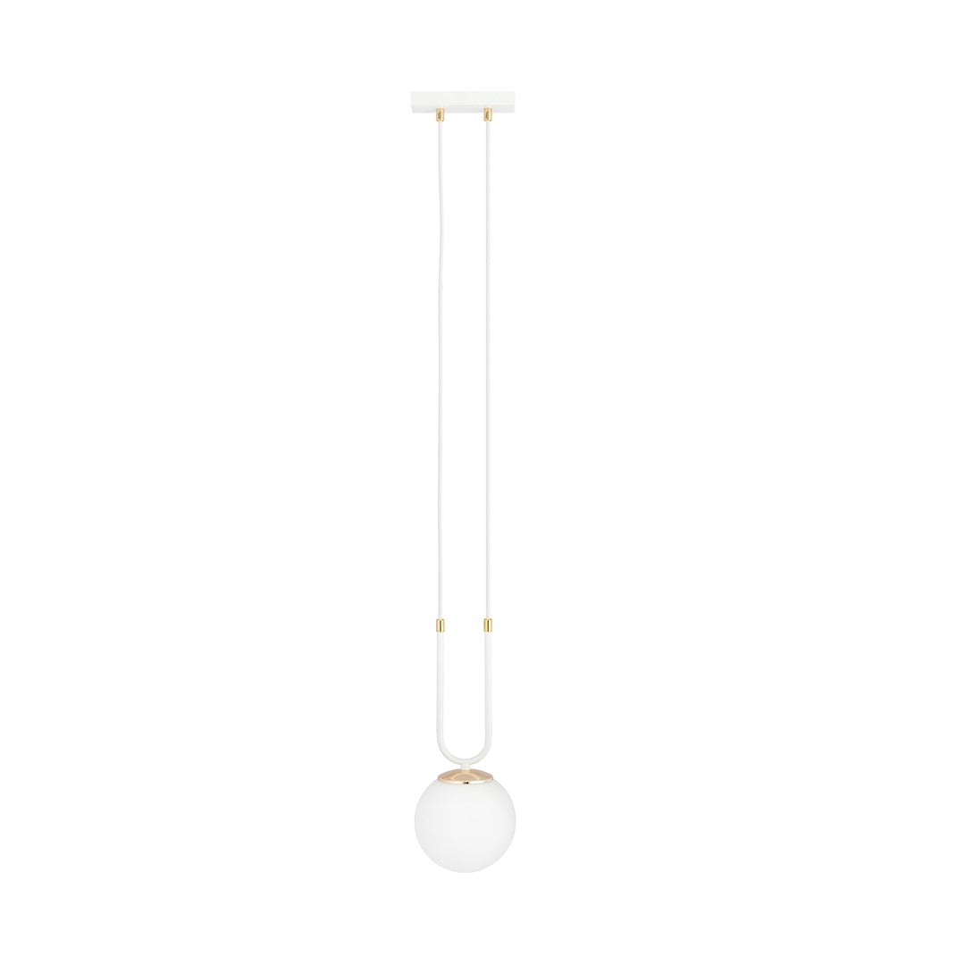 Loftlampe GLAM 1 - Hvid / Guld - Nordic Unique