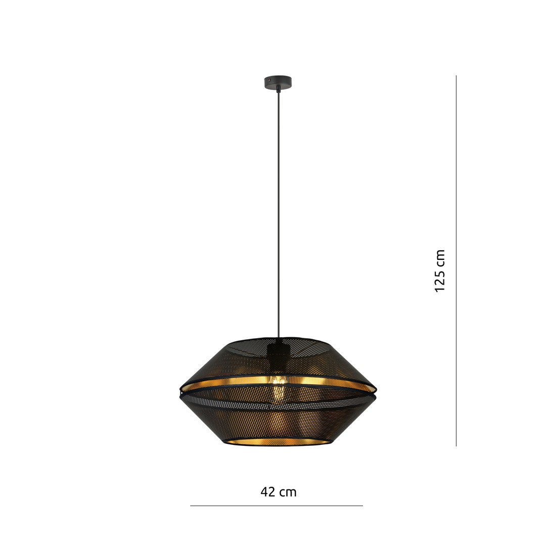 Loftlampe MALIA 1 - Sort / Guld - Nordic Unique