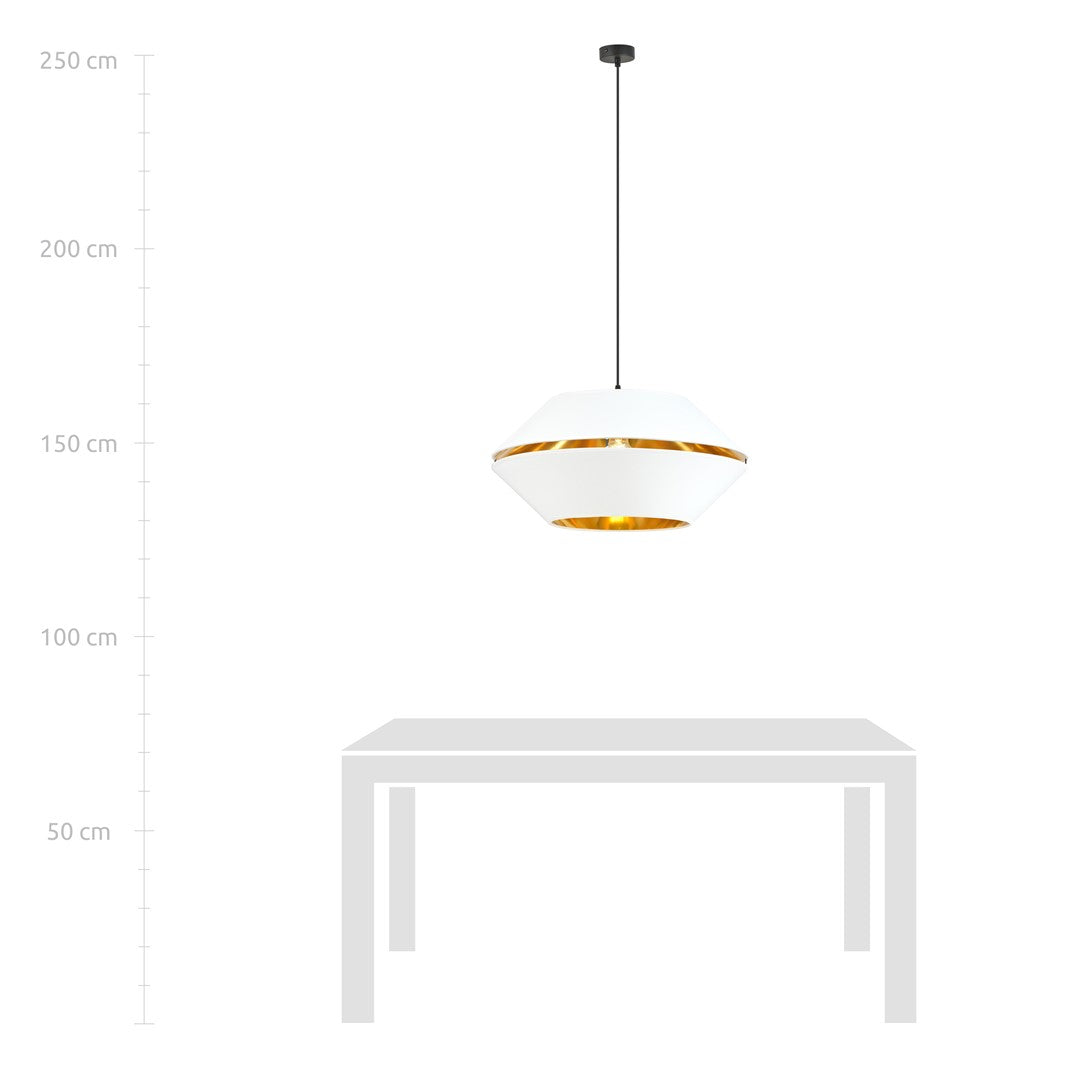Loftlampe PIANO 1 - Hvid / Guld - Nordic Unique