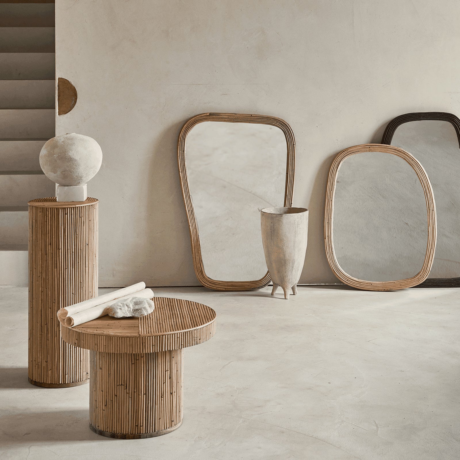 Plantestativ i Rattan - Nordic Unique