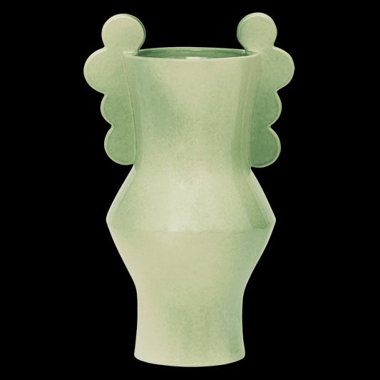 Vase Cirkel Bleg Grøn