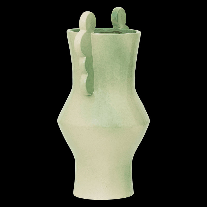 Vase Cirkel Bleg Grøn